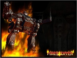 ogień, robot, Firestarter, broń