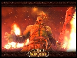 ogień, postać, World Of Warcraft, fantasy