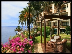 Hotel, Ogród, Morze