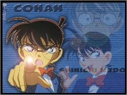 okulary, chłopak, Detective Conan, postać