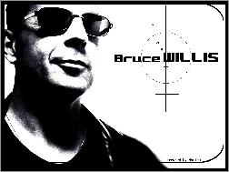 okulary, Bruce Willis, mężczyzna