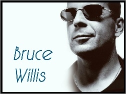okulary, Bruce Willis, usta