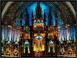 Ołtarz, Notre, Katedra, Dame