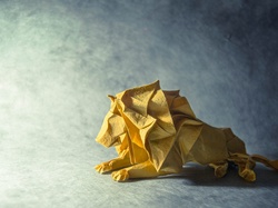 Światło, Origami, Lew