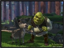 osioł, las, Shrek 1, Shrek