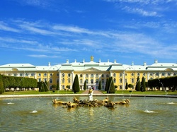 Pałac, Rosja, St. Petersburg, Fontanna