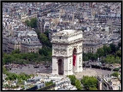 Panorama, Triumfalny, Łuk, Paryż