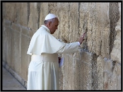 Ściana płaczu, Papież, Franciszek