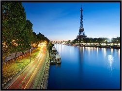 Paryż, Panorama, Miasta, Wieża, Francja, Eiffla