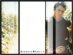 pasek, Joaquin Phoenix, czarna koszulka