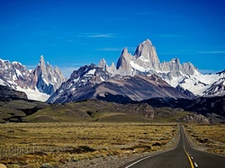 Patagonia, Równina, Fitz Roy, Góra, Droga