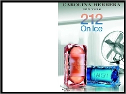 212, perfumy, flakon, on, Carolina Herrera, ice
