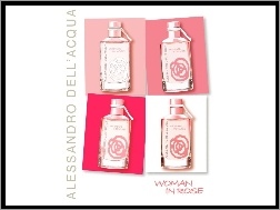 woman, perfumy, flakon, in, Alessandro Dellacqua, rose