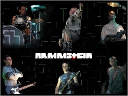perkusja, zespół, Rammstein, gitary