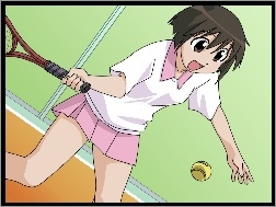 piłeczka, dziewczyna, Azumanga Daioh, tenis
