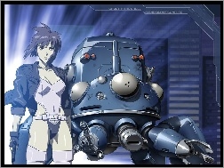 pistolet, Masamune Shirow, robot, kobieta