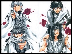 pistolet, ludzie, Saiyuki, krew