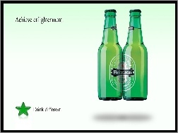 butelki, Piwo, Heineken