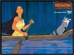 szop, Pocahontas, kajak