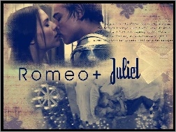 napisy, Claire Danes, Leonardo DiCaprio, Romeo And Juliet, pocałunek