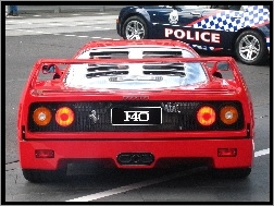 Police, Logo, Ferrari F 40