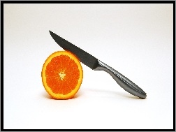 Nożem, Pomarańcza, Przekrawana