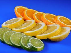 Pomarańcza, Cytryna, Cytrusy, Plasterki, Limonka