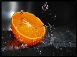 Wody, Pomarańcza, Krople