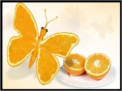 Pomarańcze, Motyl