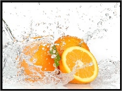 Woda, Pomarańcze, Miąższ