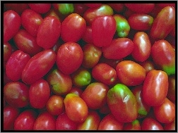 Pomidory, Zielone, Czerwono, Podłużne