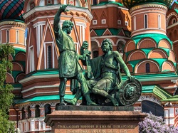 Pomnik, Cerkiew, Czerwony, Plac, Moskwa