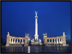 Pomnik Millennium, Węgry, Budapeszt, Plac Bohaterów