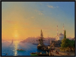 Port, Iwan Ajwazowski, Obraz, Konstantynopol