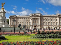 Posągi, Buckingham, Pałac, Park