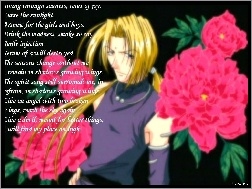 postać, wiersz, Saiyuki, kwiaty