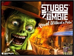 pożar, postać, Stubbs The Zombie, papieros