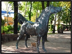 Poznań, Koń, Rzeźba, Stare Zoo
