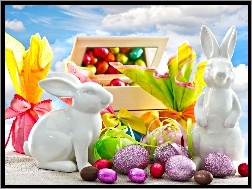 Prezenty, Wielkanocne, Zajączki, Jajeczka