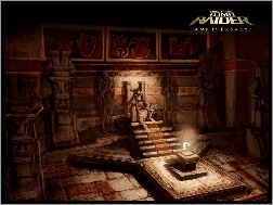Tomb Raider Anniversary, szkielet, schody, tron, kościotrup