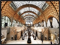 Wnętrze Muzea, Paryż, Francja, Muzeum Orsay