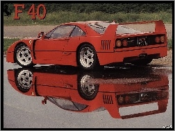 Ferrari F 40, Konstrukcja, Reklama