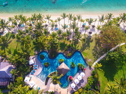 Półwysep, LUX Le Morne Resort, Palmy, Plaża, Le Morne Brabant, Mauritius, Basen, Hotel, Wakacje