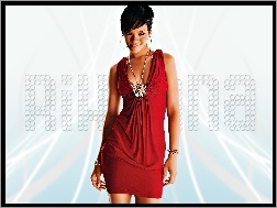 Sukienka, Rihanna, Czerwona