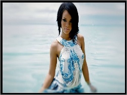Sukienka, Rihanna, Niebieska