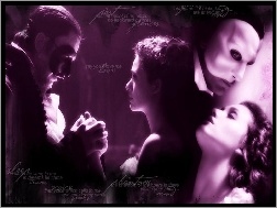 miłość, Gerard Butler, Phantom Of The Opera, Emmy Rossum