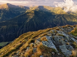 Niskie Taury, Skały, Rottenmanner und Wolzer Tauern, Góry, Austria, Styria, Alpy, Pasmo górskie