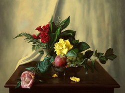 Róże, Obraz, Aleksiej Antonow, Kwiaty