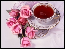 Herbaty, Róże, Filiżanka