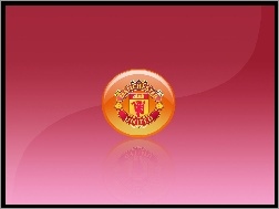 Różowy, Logo, Manchester United, Czerwony